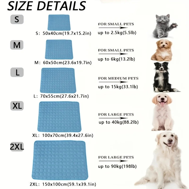 Dog Cooling Mat – Summer Cooling Pad for Dogs & Cats