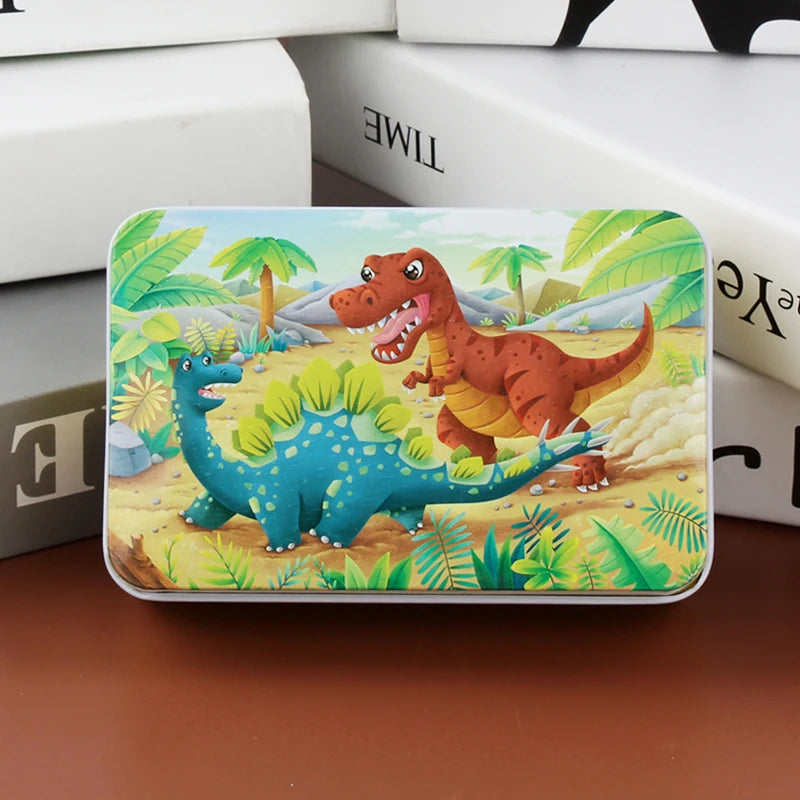 60 Piece Kids Jigsaw Puzzle – Cartoon Animal & Vehicle