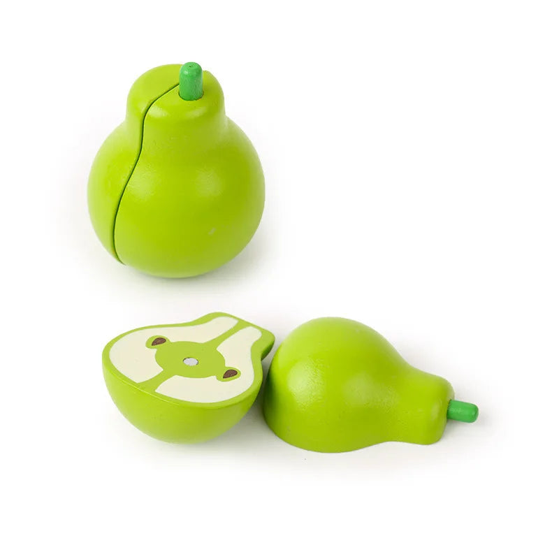 Wooden Cutting Food Toy – Pretend Play Fruit & Vegetables