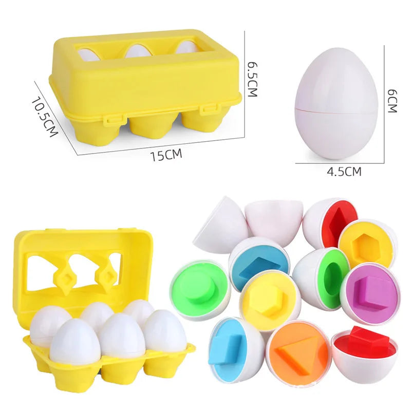 Egg Shape Matching Toy – Color and Shape Learning Puzzle