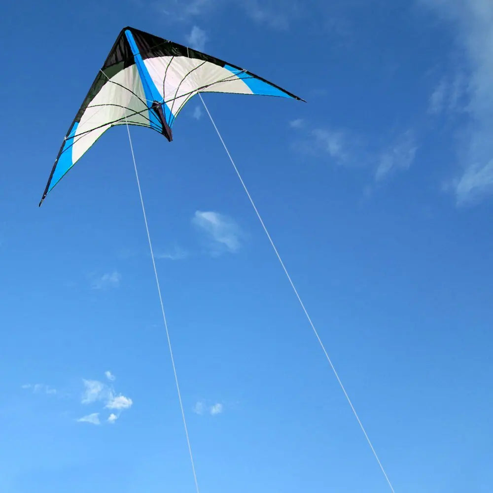 48 Inch Stunt Kite – Dual Line Blue Triangle Kite