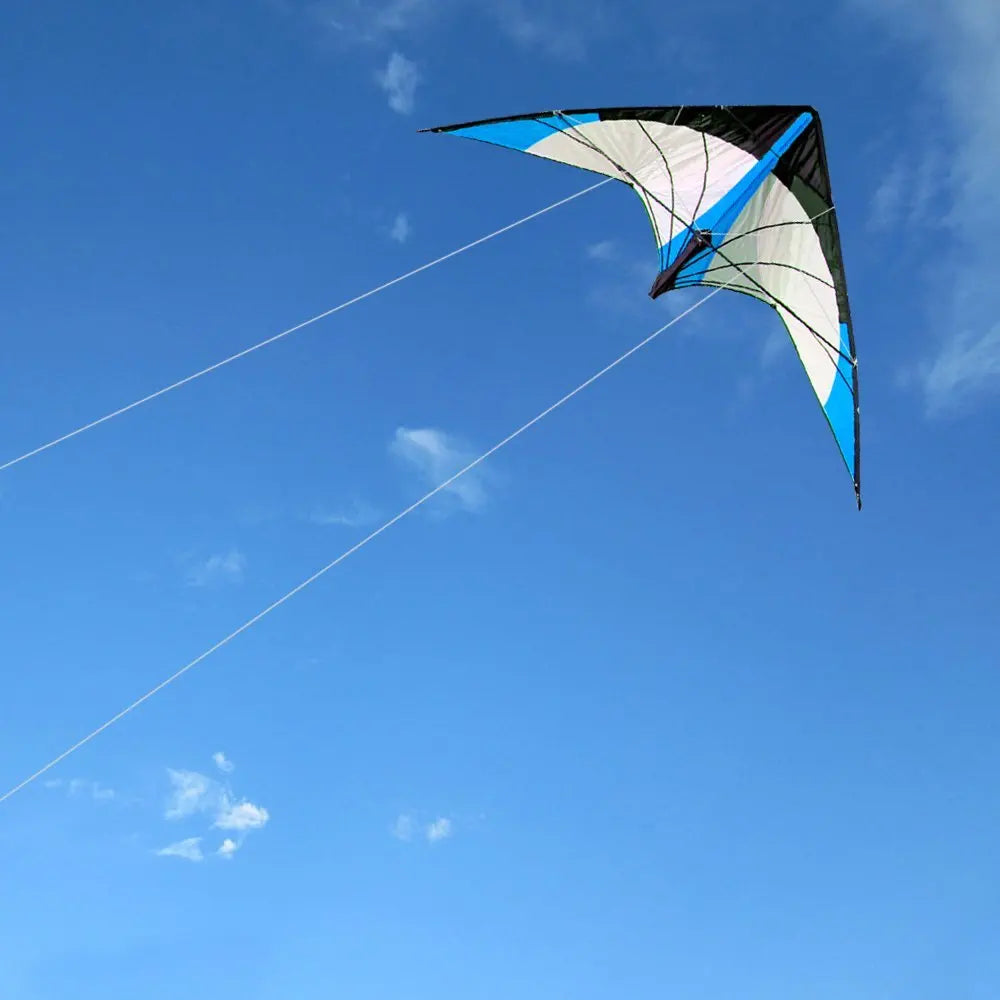 48 Inch Stunt Kite – Dual Line Blue Triangle Kite