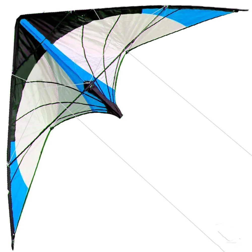 48 Inch Stunt Kite – Dual Line Blue Triangle Kite