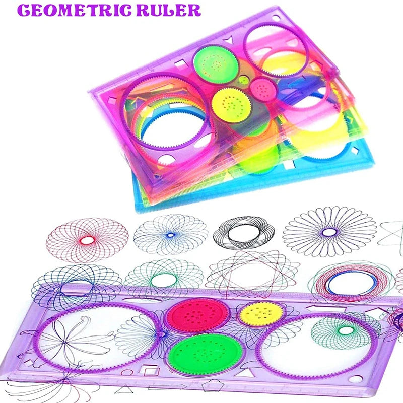Spirograph Drawing Stencil Set – Creative Geometry Art Kit
