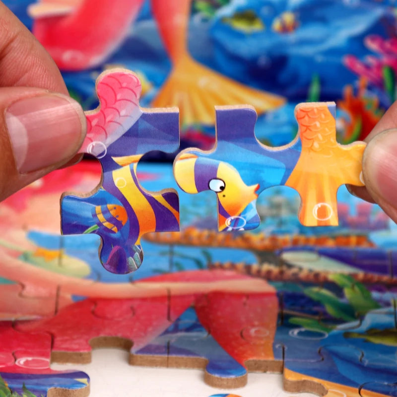 Educational Puzzle 60 Piece Cartoon Animal Jigsaw Learning Toy