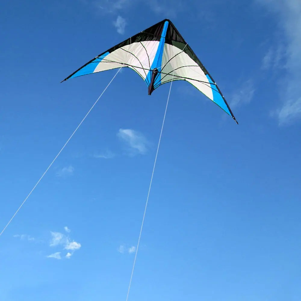 48 Inch Stunt Kite – Dual Line Blue Triangle Kite