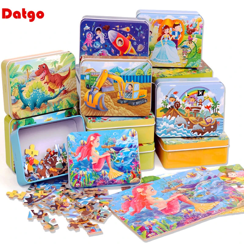 Educational Puzzle 60 Piece Cartoon Animal Jigsaw Learning Toy