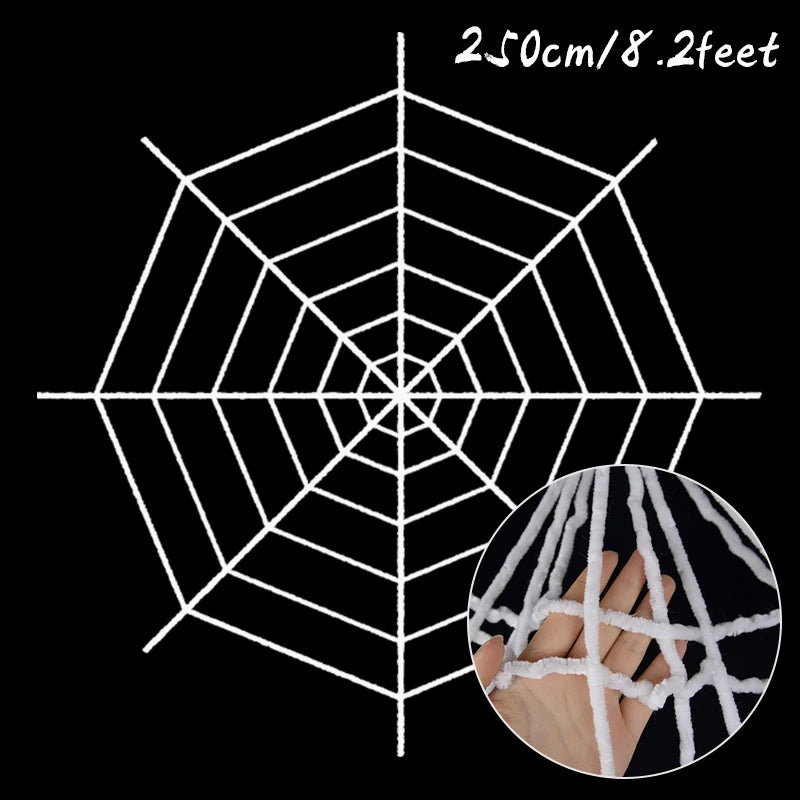Giant Halloween Spider Web – Stretchy Cobweb Decoration