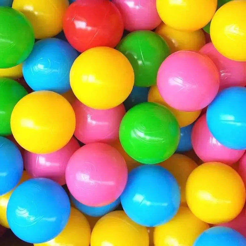 50 Pack Ball Pit Balls – Colorful Plastic Play Balls