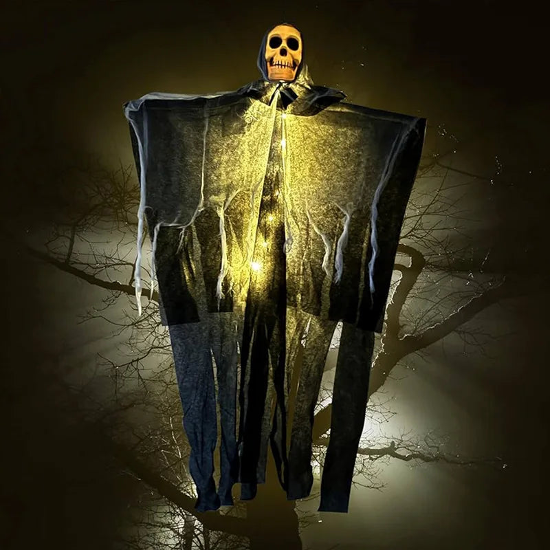 Halloween Hanging Skull Ghost Decoration for Spooky Displays