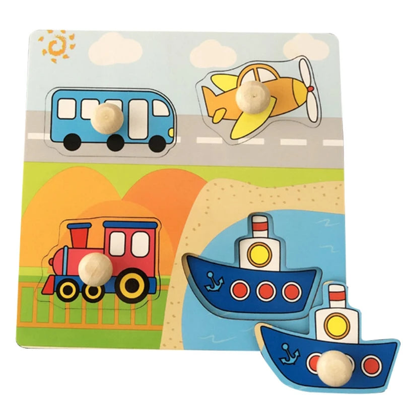 Montessori Wooden Puzzle Educational Shape Matching Toy