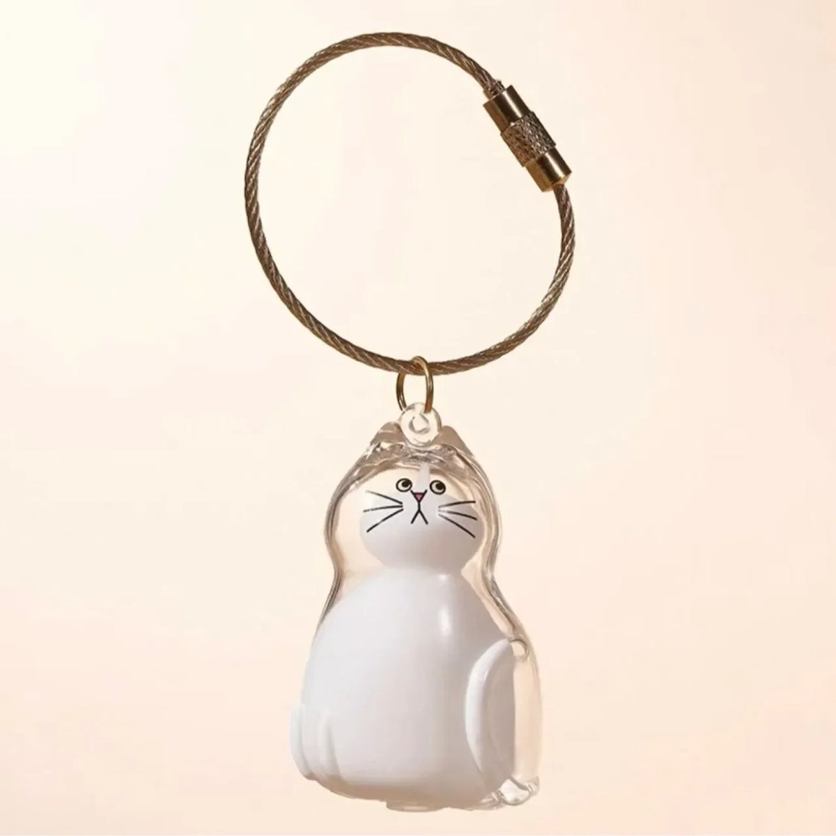 Pet Hair Memorial Keychain – Cat and Dog Keepsake Pendant