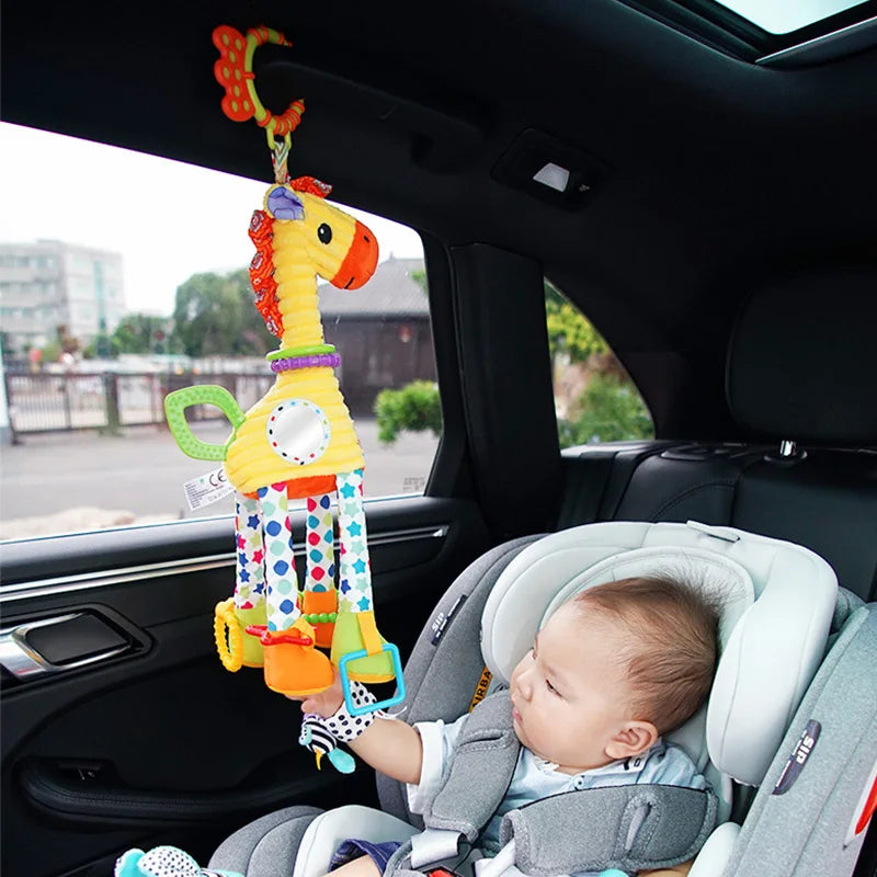 Baby Animal Rattle Toy – Plush Teether & Handbell