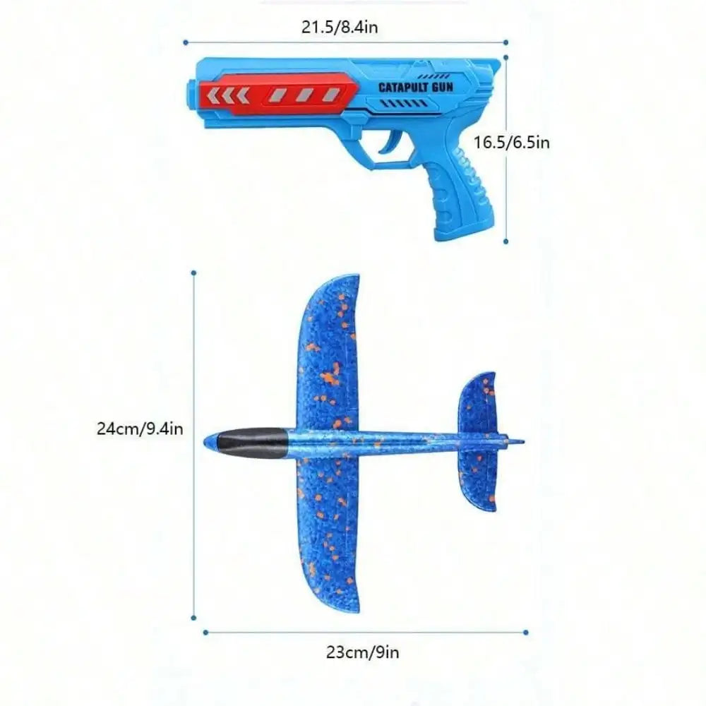 Foam Glider Launcher Toy ABS Airplane Outdoor Flying Set