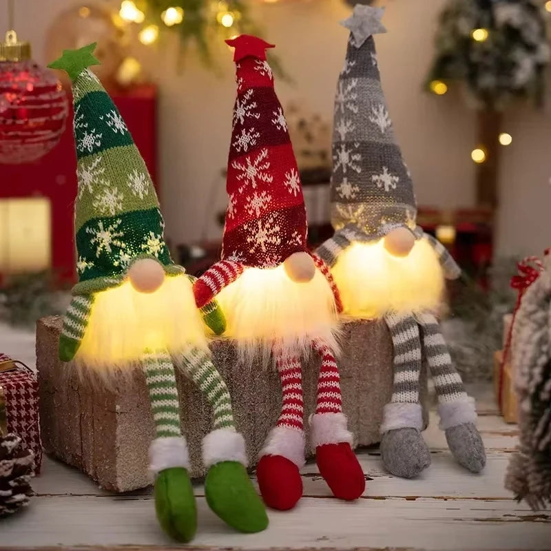 Christmas Gnome Night Light LED Faceless Holiday Decoration