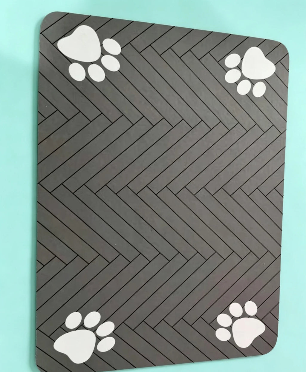 Pet Splash-Proof Mat for Dogs – Easy-Clean Rectangular Pad