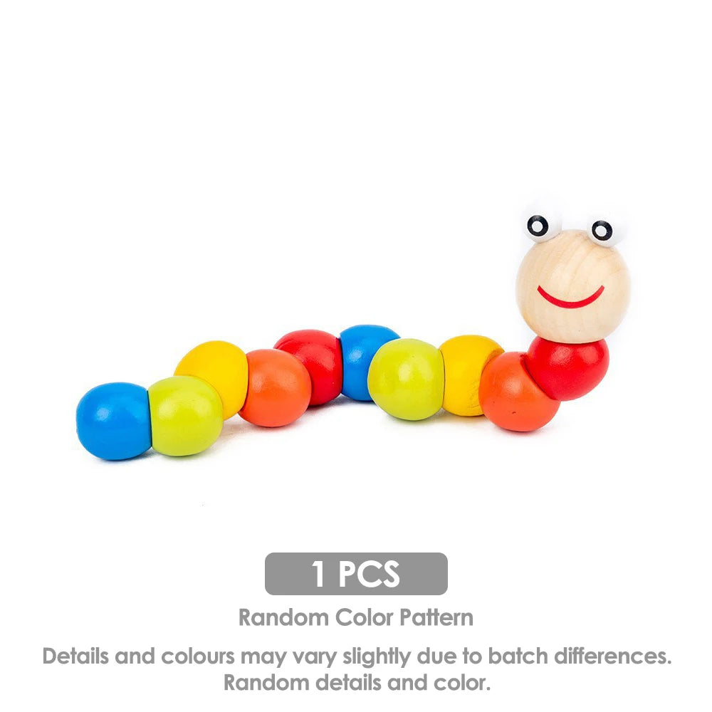 Wooden Montessori Toy Set – Educational Clock Puzzle for Toddlers