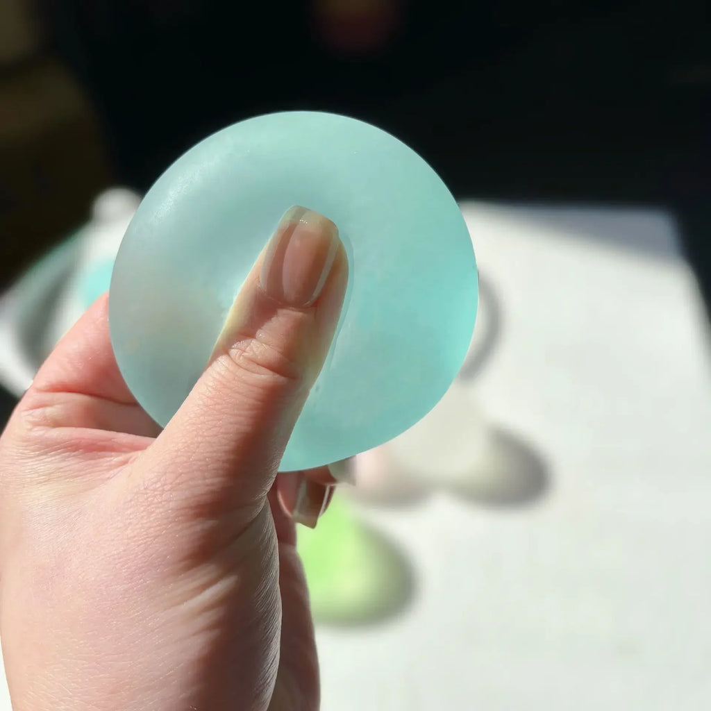 Blue Maltose Squishy Toy – Transparent Slow Rebound Fidget