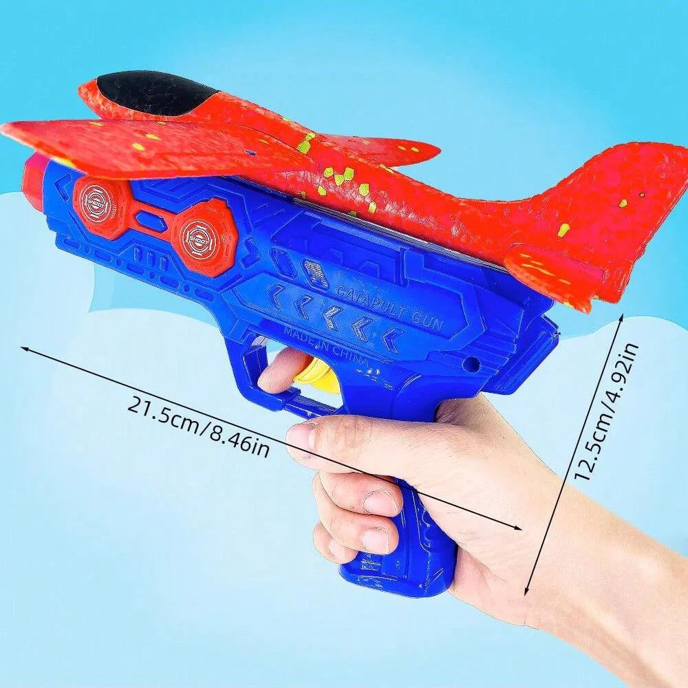 Foam Glider Launcher Toy ABS Airplane Outdoor Flying Set