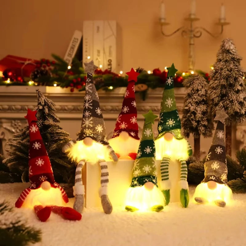 Christmas Gnome Night Light LED Faceless Holiday Decoration