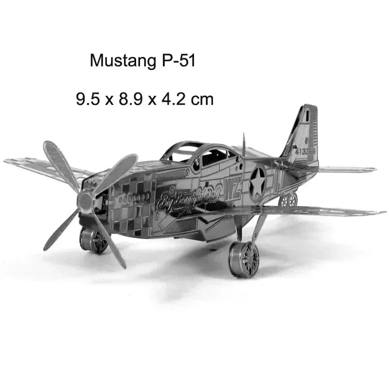 3D Metal Puzzle DIY Aircraft Model Assembly Kit