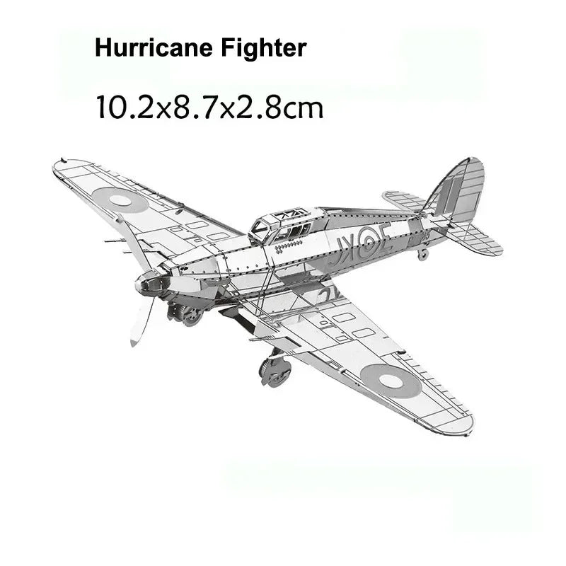 3D Metal Puzzle DIY Aircraft Model Assembly Kit