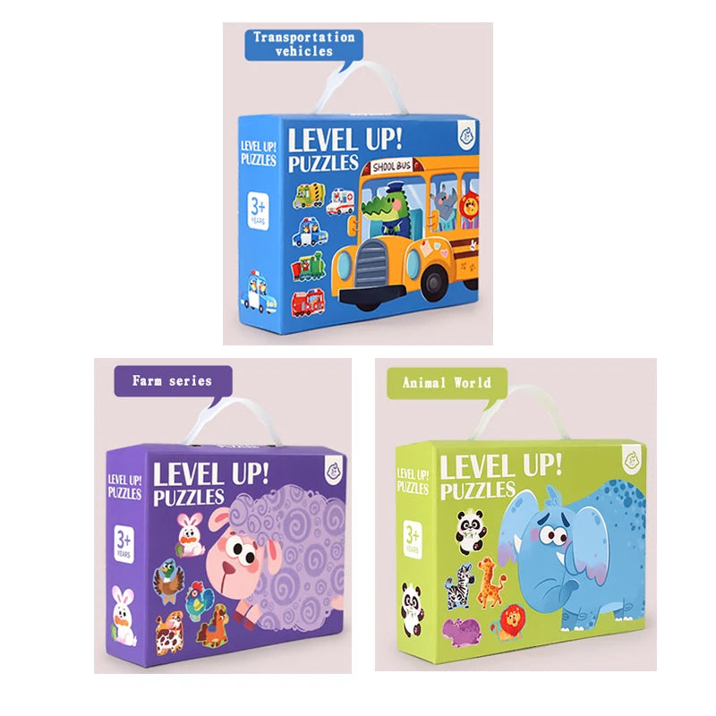 Educational Animal Puzzle Kids Jigsaw Shape Matching Toy