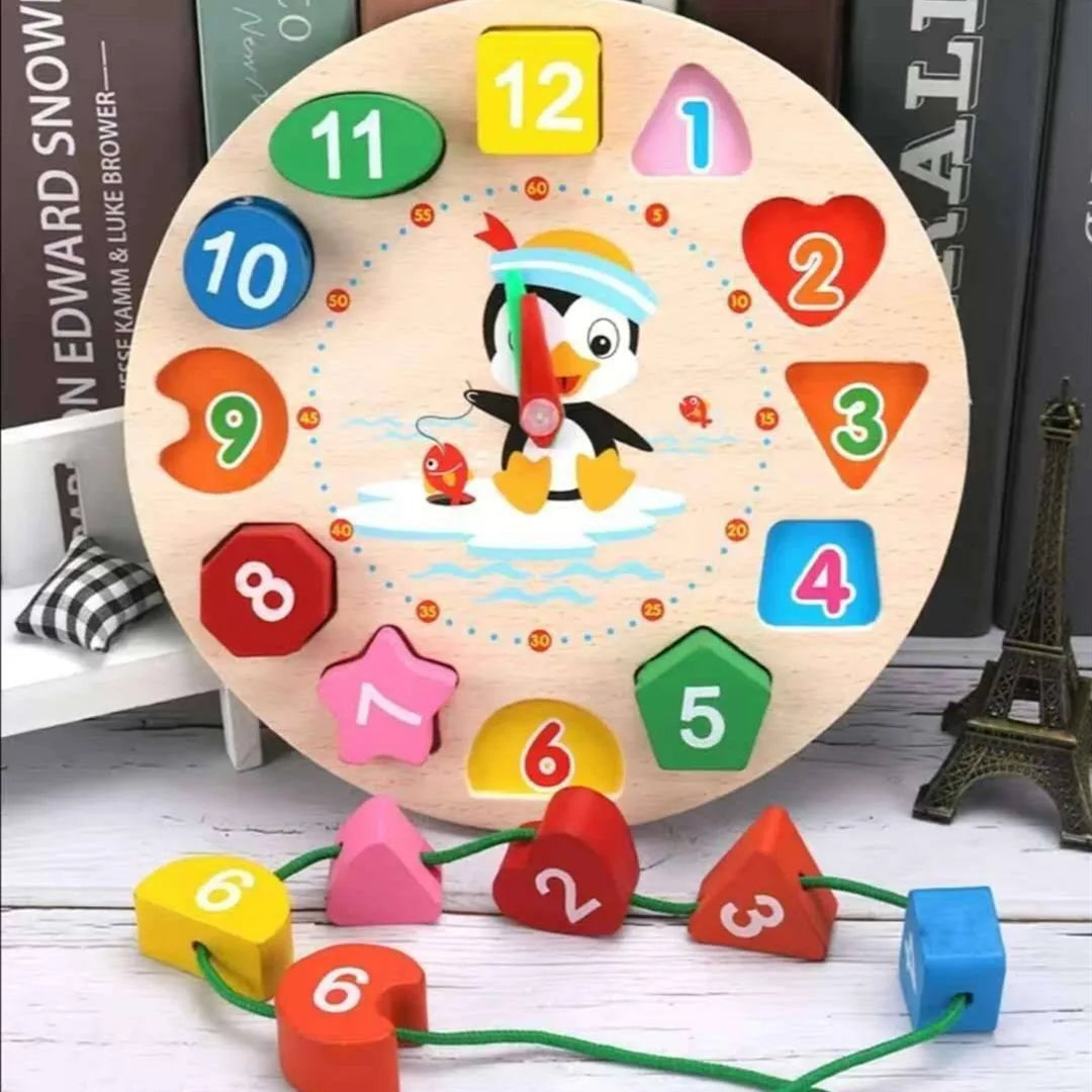 Wooden Building Blocks – Montessori Shape Matching Puzzle