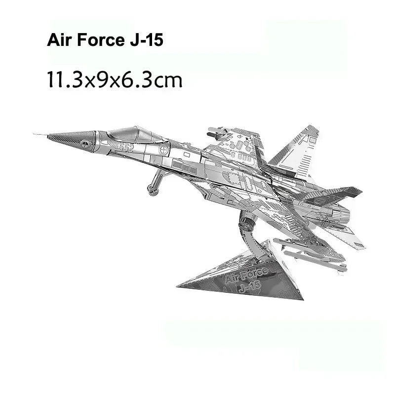 3D Metal Puzzle DIY Aircraft Model Assembly Kit