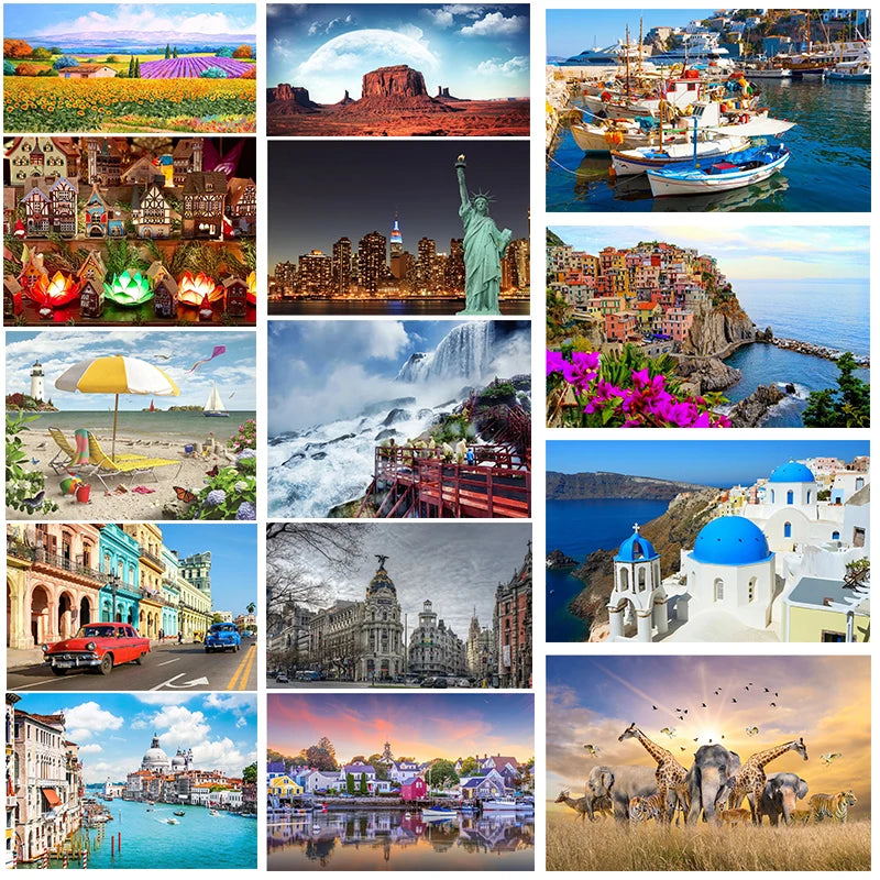 Landscape Jigsaw Puzzle 500 Piece Adult Art Paper Puzzle
