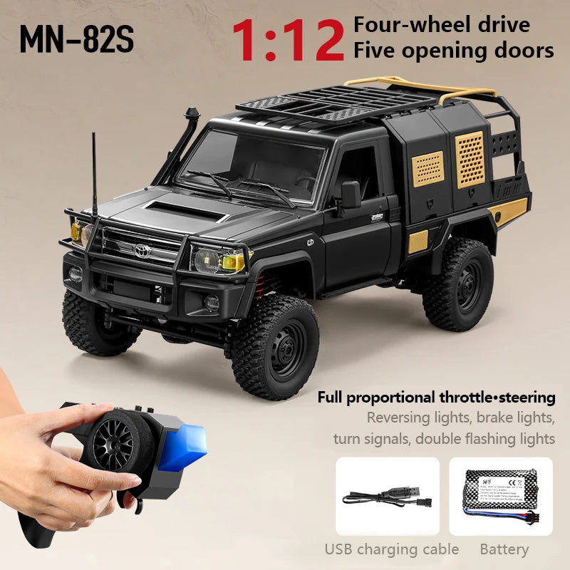 1:12 RC Off-Road Pickup Truck – 4WD Climbing Crawler