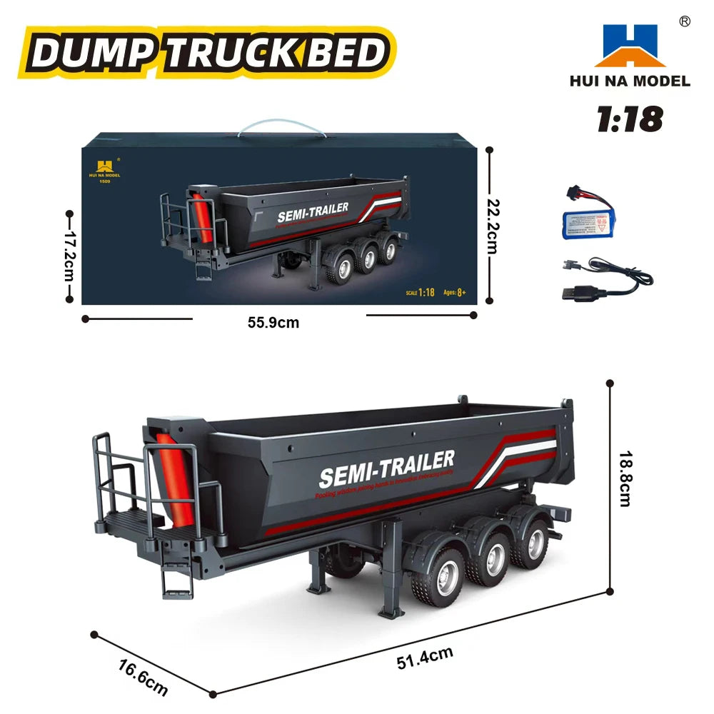 1/18 RC Tractor Truck – Remote Control Engineering Trailer