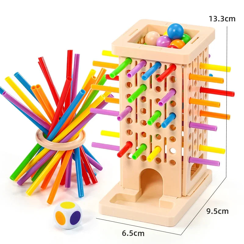 Stick Pull Balance Game for Kids, 2-Player Brain Training Toy