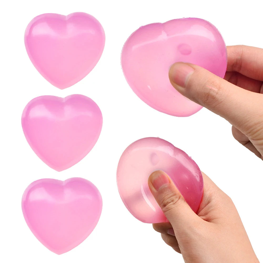 Color Changing Heart Squishy Toy – Slow-Rebound Fidget