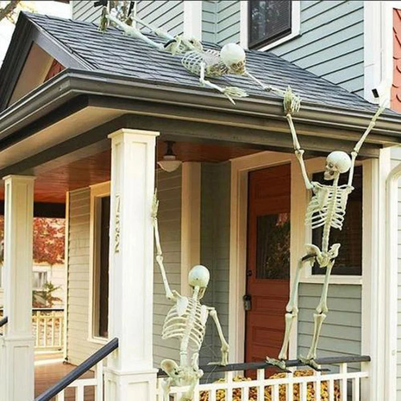 Movable Skeleton Decoration – Halloween Skull & Bones Prop