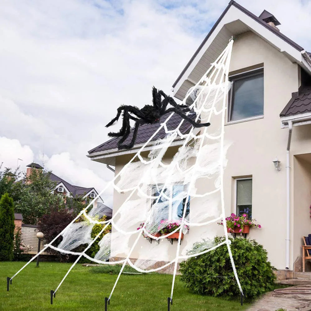 5m Halloween Spider Web Decoration for Haunted House & Yard
