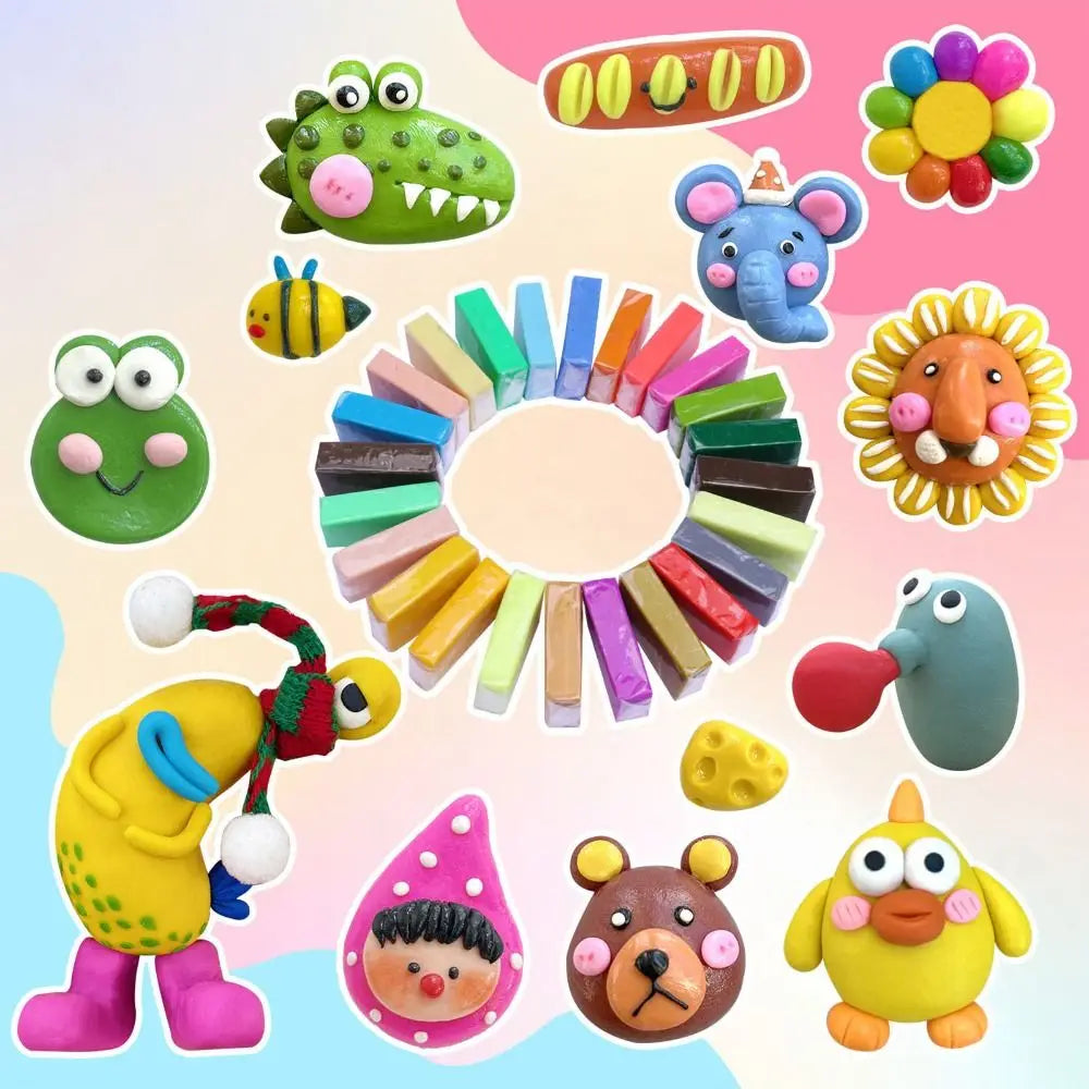 Polymer Clay Kit for Kids & Adults, 24 or 32 Color Modeling Set