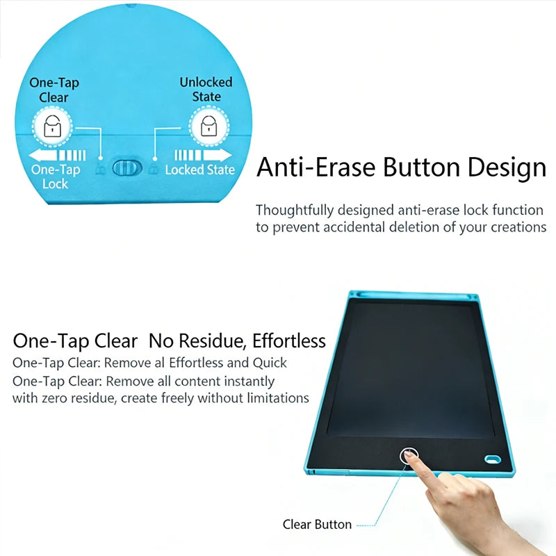 8.5 Inch LCD Writing Tablet – Reusable Drawing Board for Kids