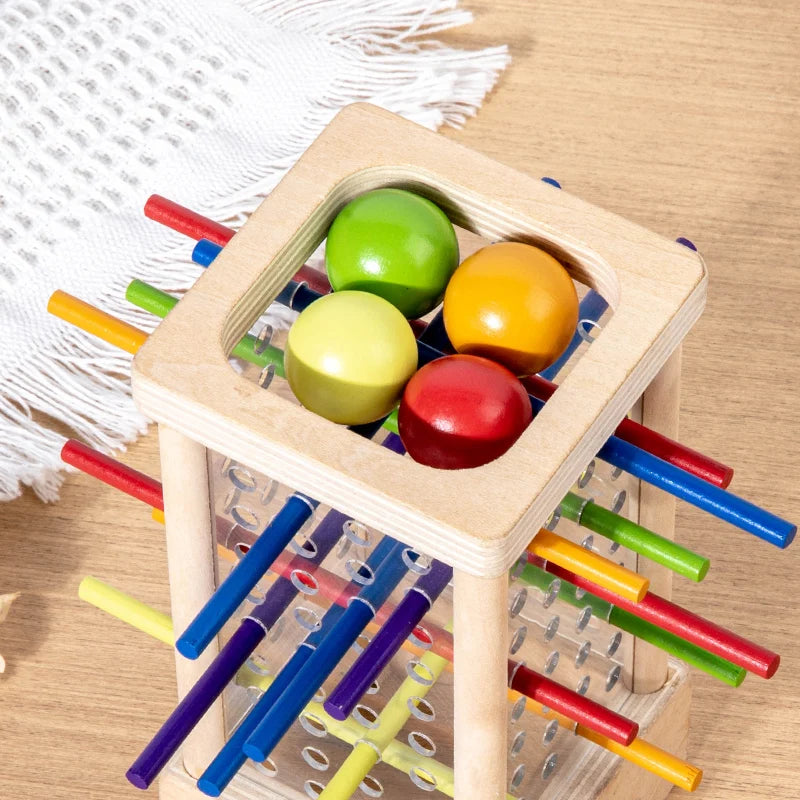 Wooden Stick Picking Game – Montessori Family Board Game
