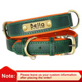 Personalized Dog Collar and Leash Set – PU Leather ID