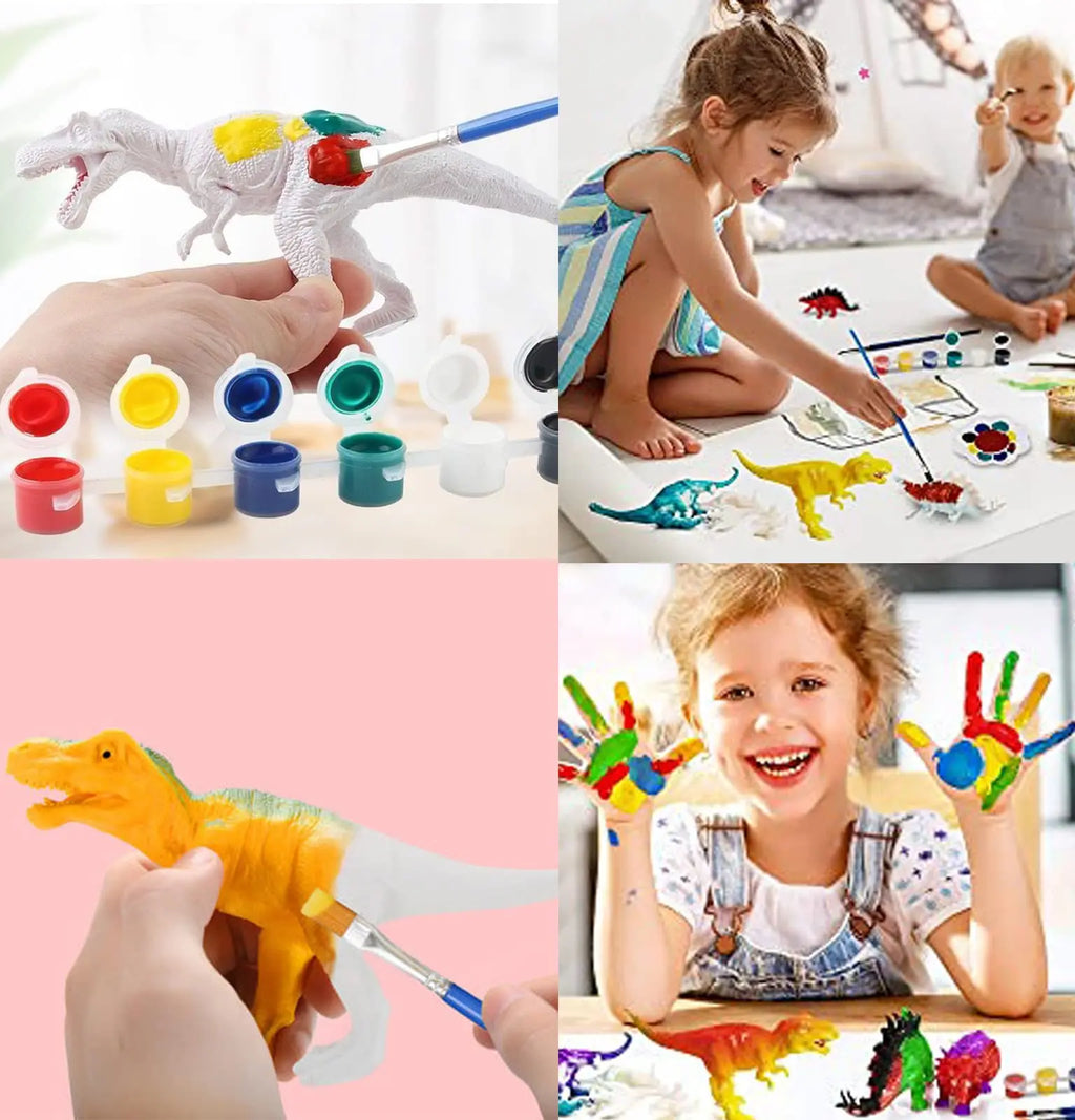 DIY Dinosaur Painting Kit – 3D Figures & Paint Set