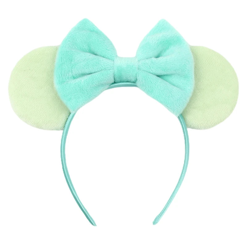 Mouse Ears Headband – Velvet Bow Hair Accessory