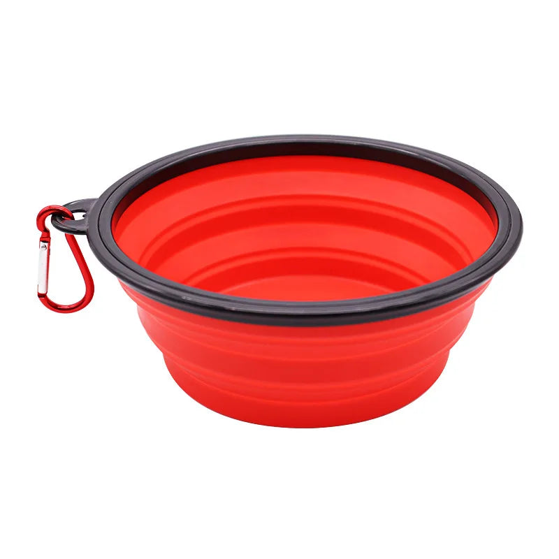 Collapsible Silicone Pet Travel Bowl for Dogs and Cats