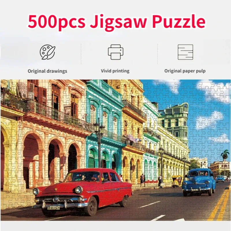Landscape Jigsaw Puzzle 500 Piece Adult Art Paper Puzzle
