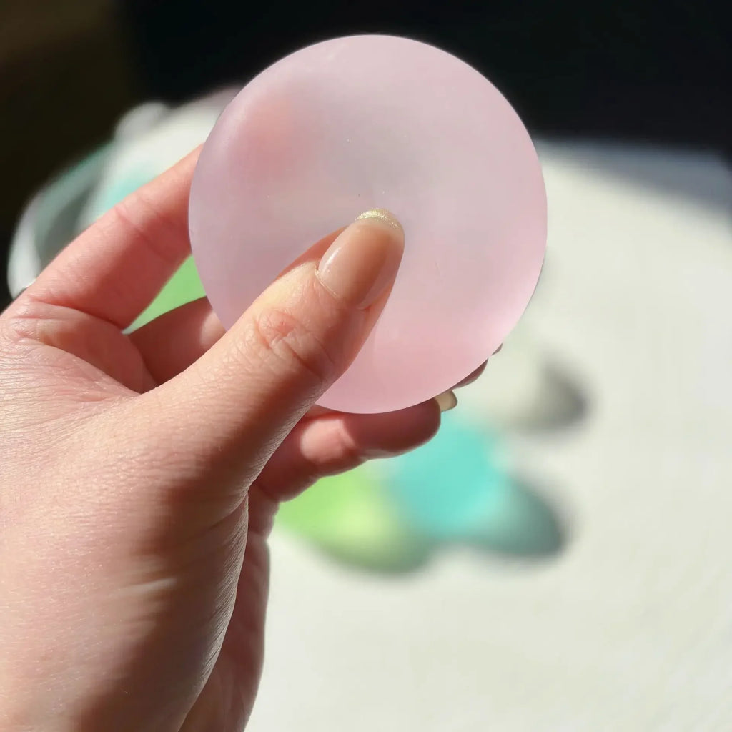 Blue Maltose Squishy Toy – Transparent Slow Rebound Fidget