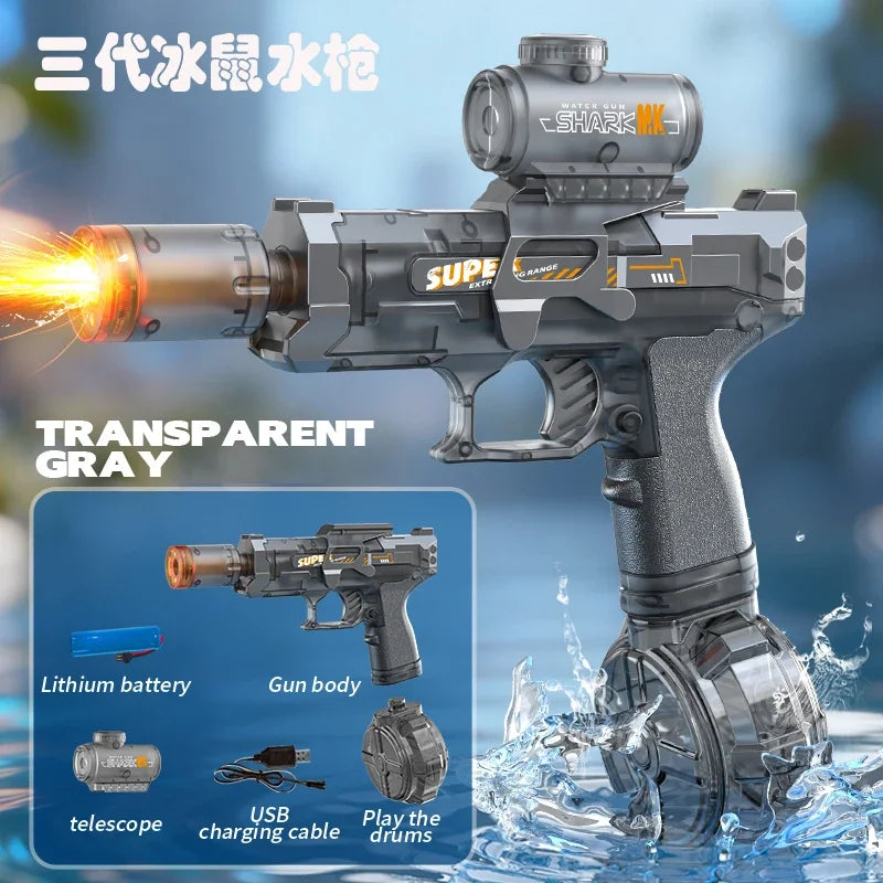 Electric Water Gun Automatic Recoil Water Blaster
