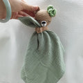 Crochet Soother Appease Towel Bib Soft Bunny Bear Sleeping Doll Teether Infants Comfort Sleeping Nursing Cuddling Doudou Blanket
