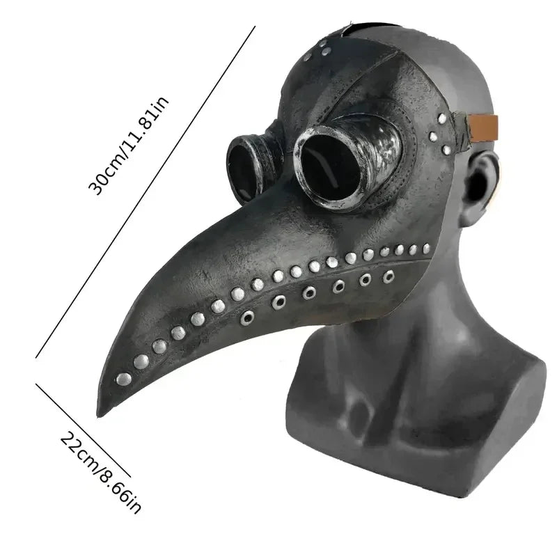 Plague Doctor Mask – Black Steampunk Halloween Costume