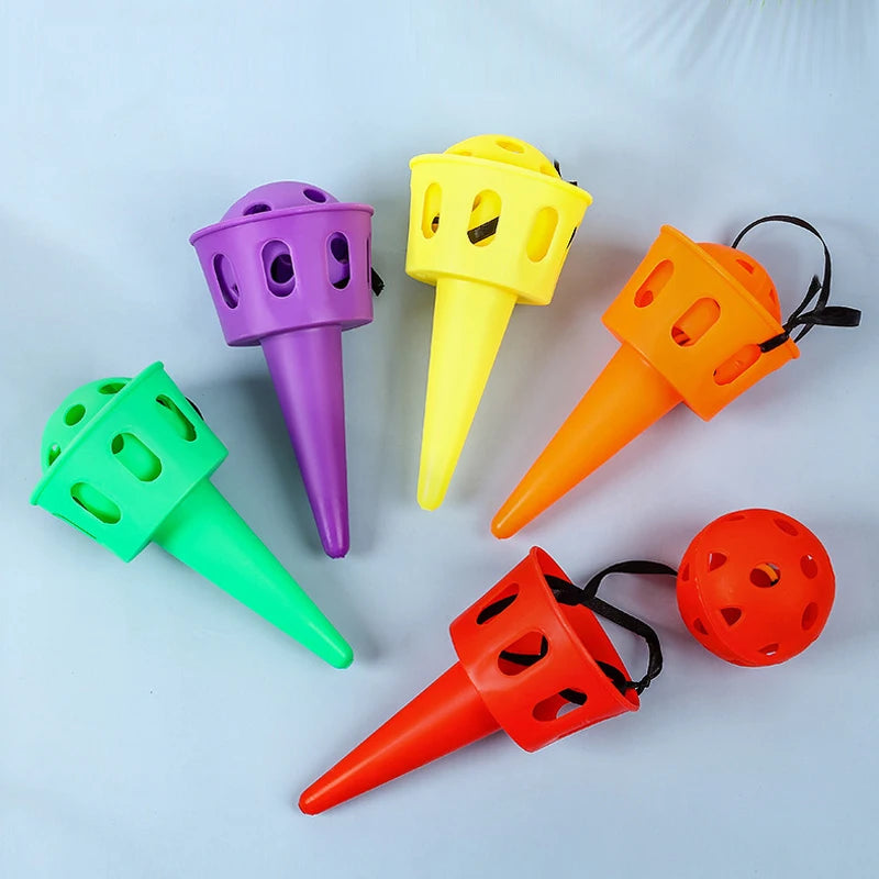 Throw and Catch Ball Game Set Outdoor Catching Toy