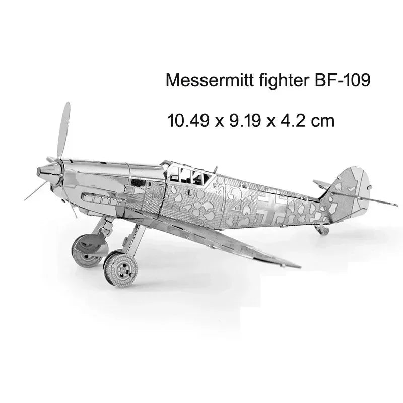 3D Metal Puzzle DIY Aircraft Model Assembly Kit